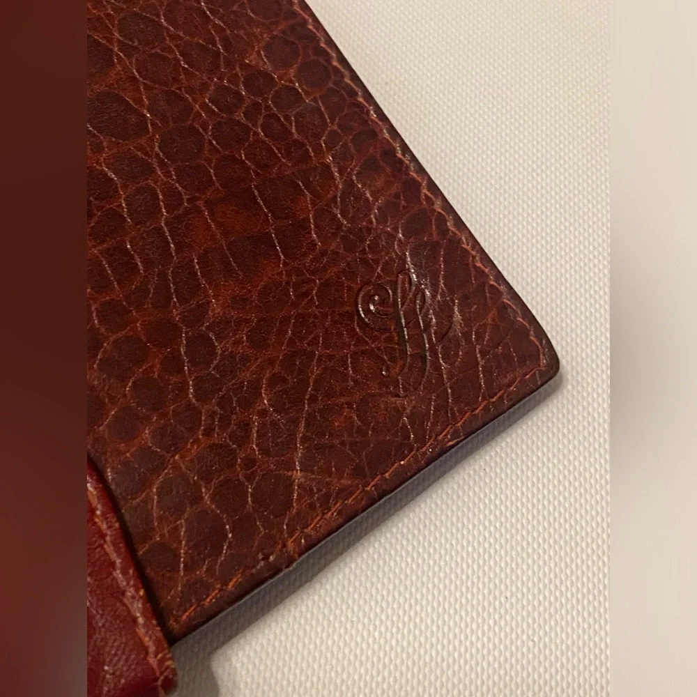 louise fontaine vintage alligator leather wallet
